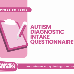 Autism intake questionnaires resource cover