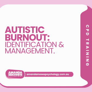 Autistic burnout training cover