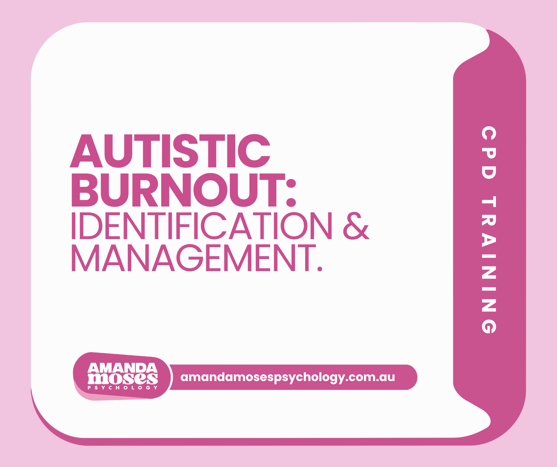 Autistic burnout training cover