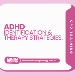 ADHD identification and therapy strategies training cover