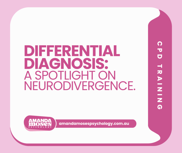 Differential diagnosis: a spotlight on neurodivergence training cover