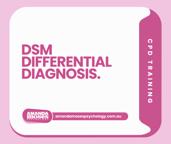 DSM Differential Diagnosis training cover