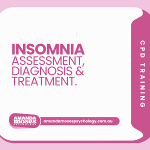 Insomnia assessment and diagnosis treatment training cover