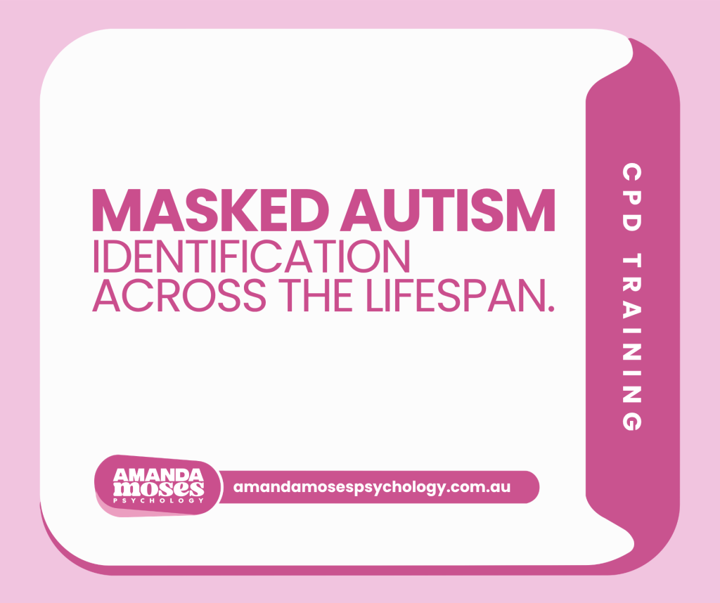 Masked autism training cover