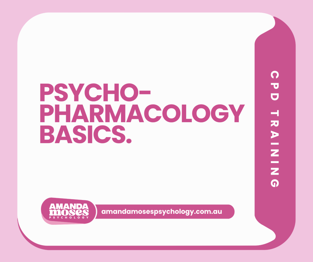 Psychopharmacology basics training cover