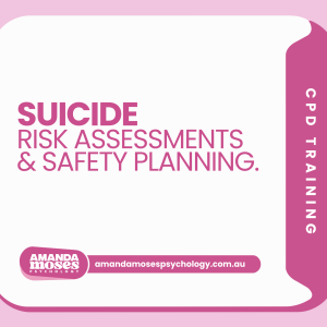 Suicide risk assessment and safety training cover