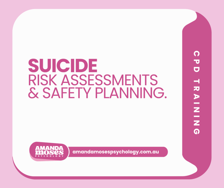Suicide risk assessment and safety training cover